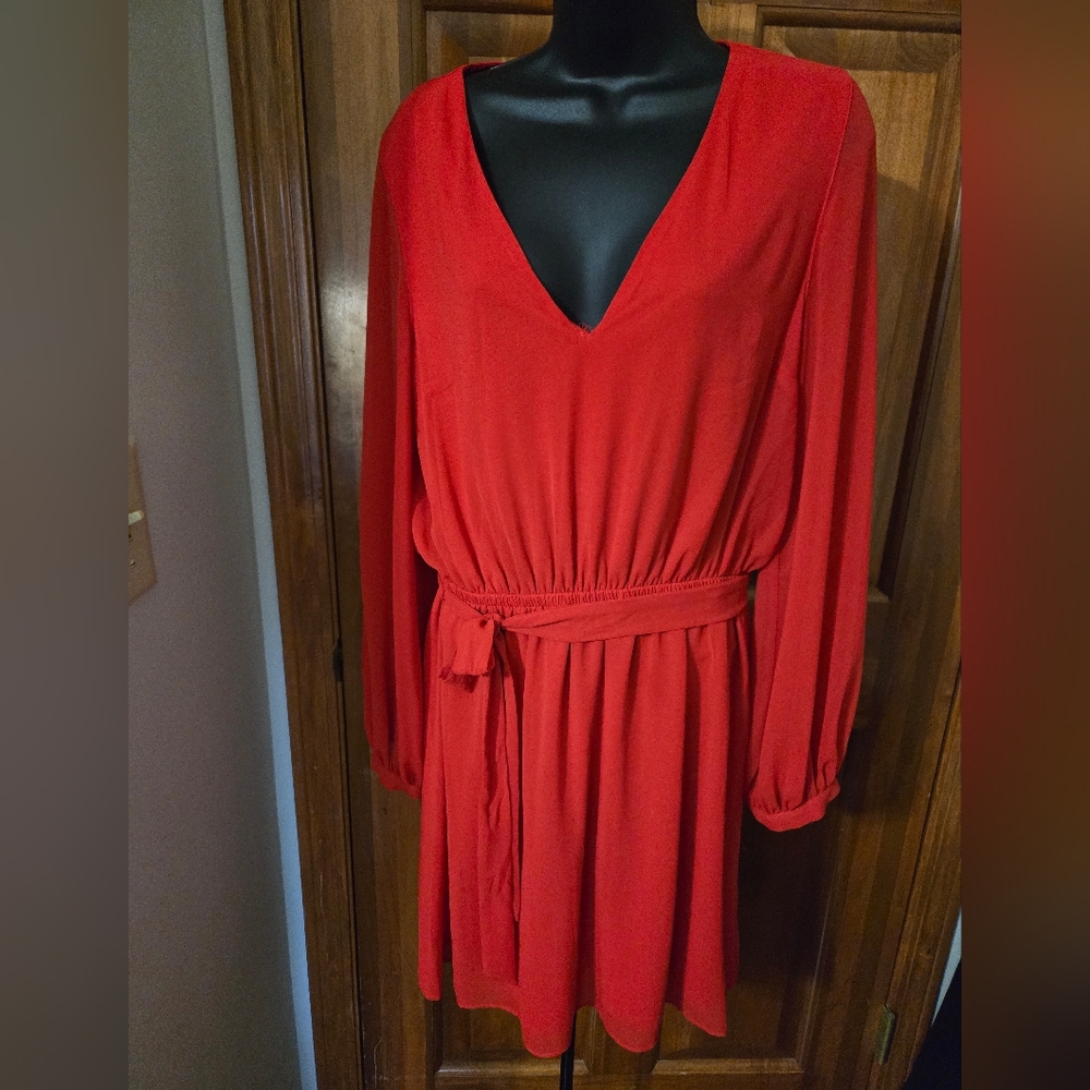 Romantic Red casual or cocktail dress